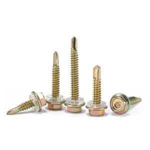 Self-Drilling Screws - Hex Washer Head Tek Screws with EPDM Washer